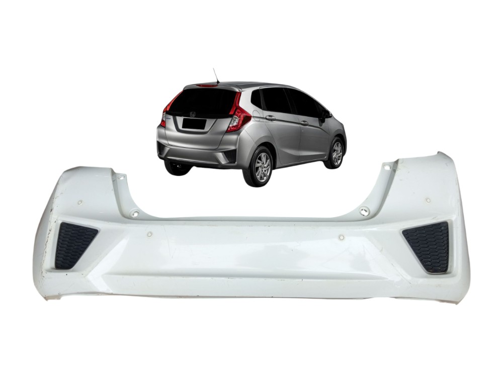 Grade Parachoque Traseiro Honda Fit 2015 2016 2017 Original  Branco Brilhante 1