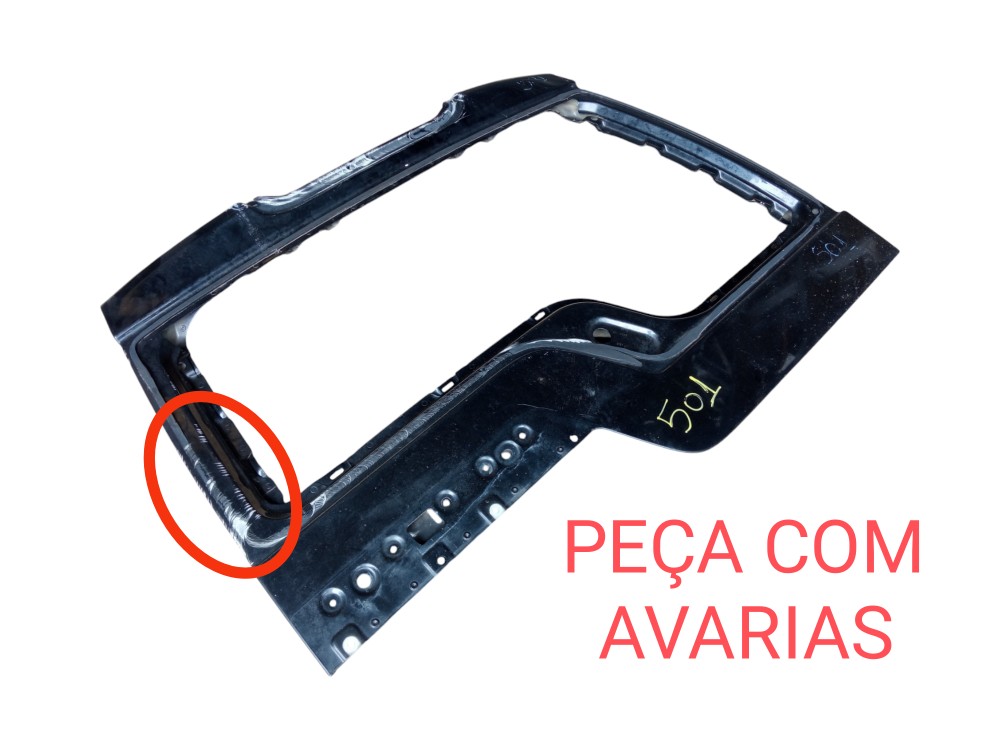 Tampa Traseira Porta Malas Land Rover Discovery 3 2005 2009 Preto 2