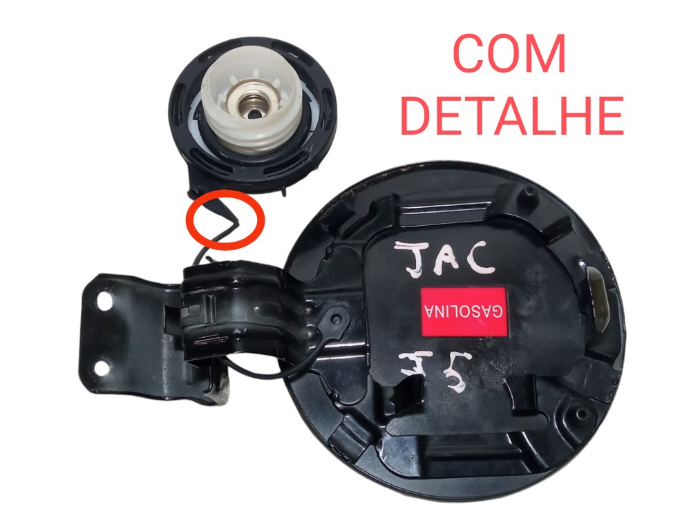 Portinhola Tampa Tanque Combustivel Jac J5 2012 2016 Usado  Preto 2014 3