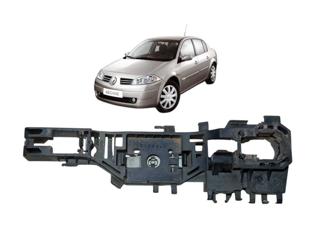 Suporte Macaneta Externa Dianteira Esquerda Megane 2008 2012 Preto 1