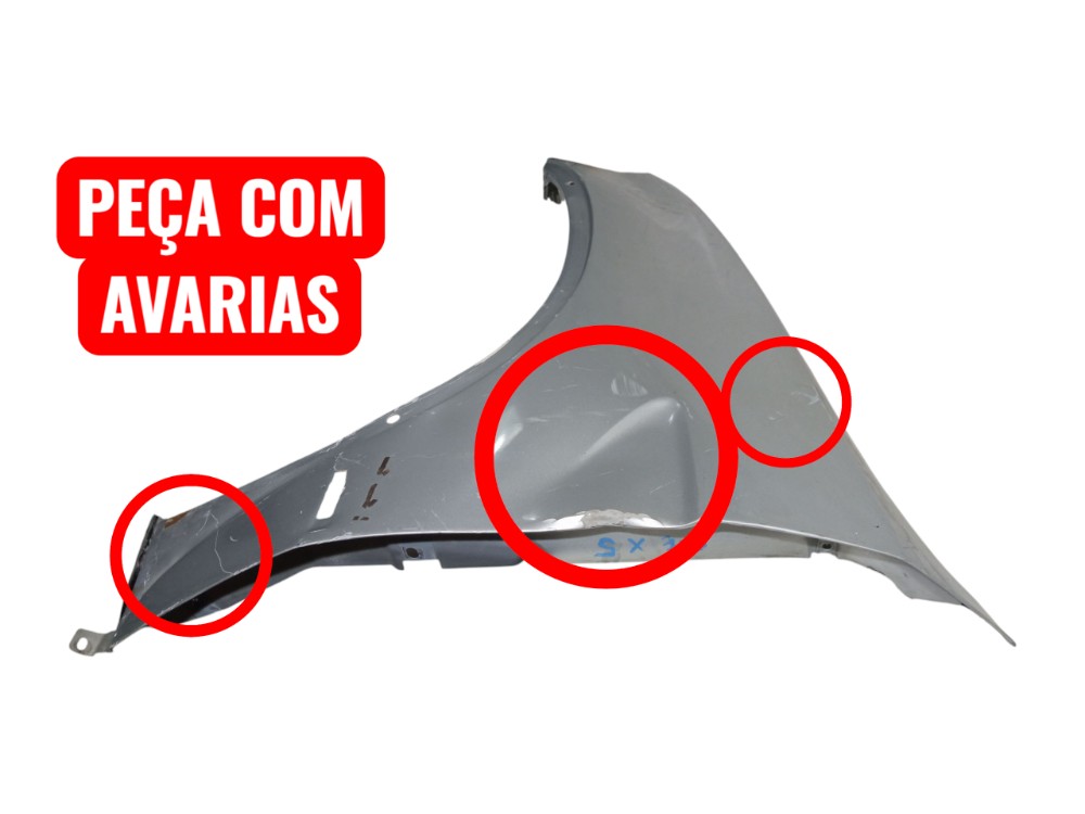 Paralama Prata Dianteiro Esquerdo Bmw X5 2001 2006 2