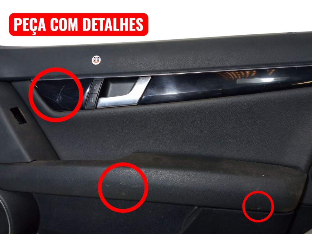 Forro Porta Dianteira Direita Mercedes C180 C200 2009 2012  Preto 2