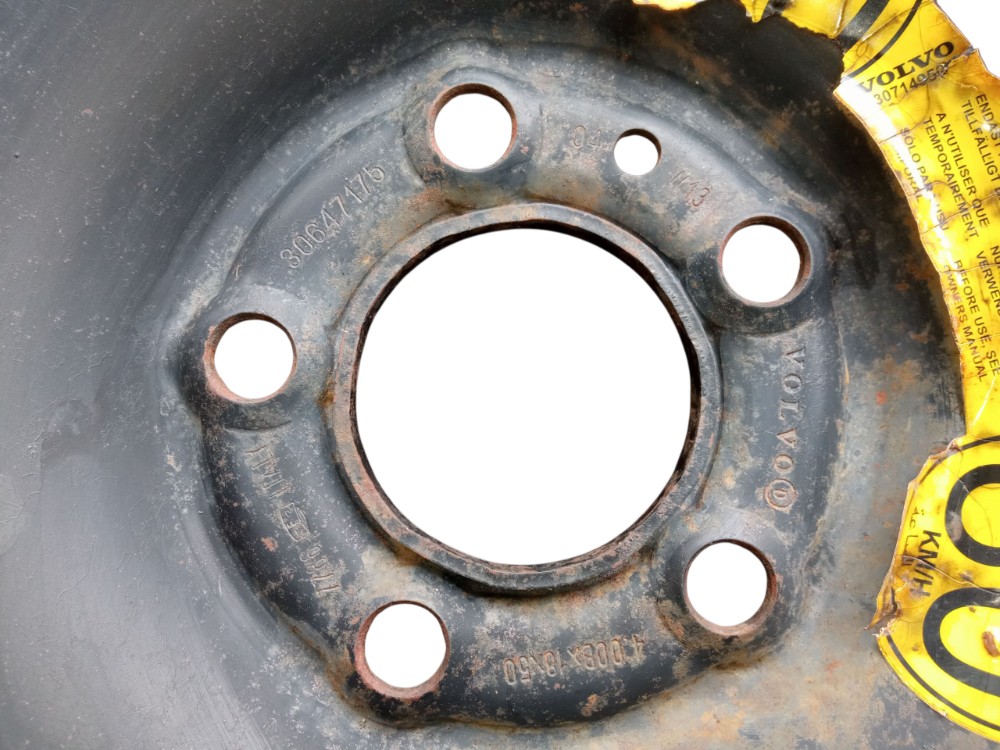 Roda Ferro Estepe Aro 18 Pneu 155 85 Volvo Xc90 2004 2005 T6 Preto 7