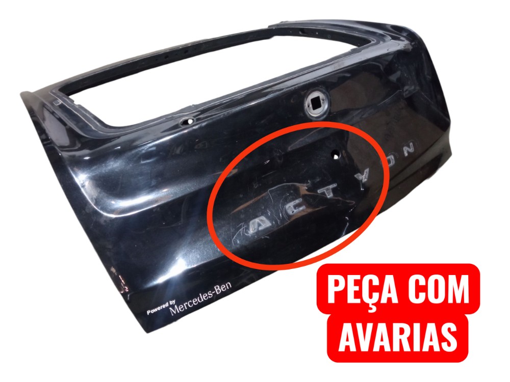Tampa Traseira Porta Malas Ssangyong Actyon 2010 2011  Preto 2
