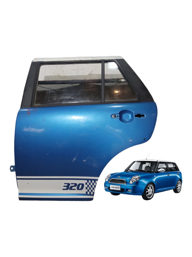 Porta Traseira Esquerda Lifan 320 2009 2010 2011 2012 1.3 Traseira Esquerdo Azul 1