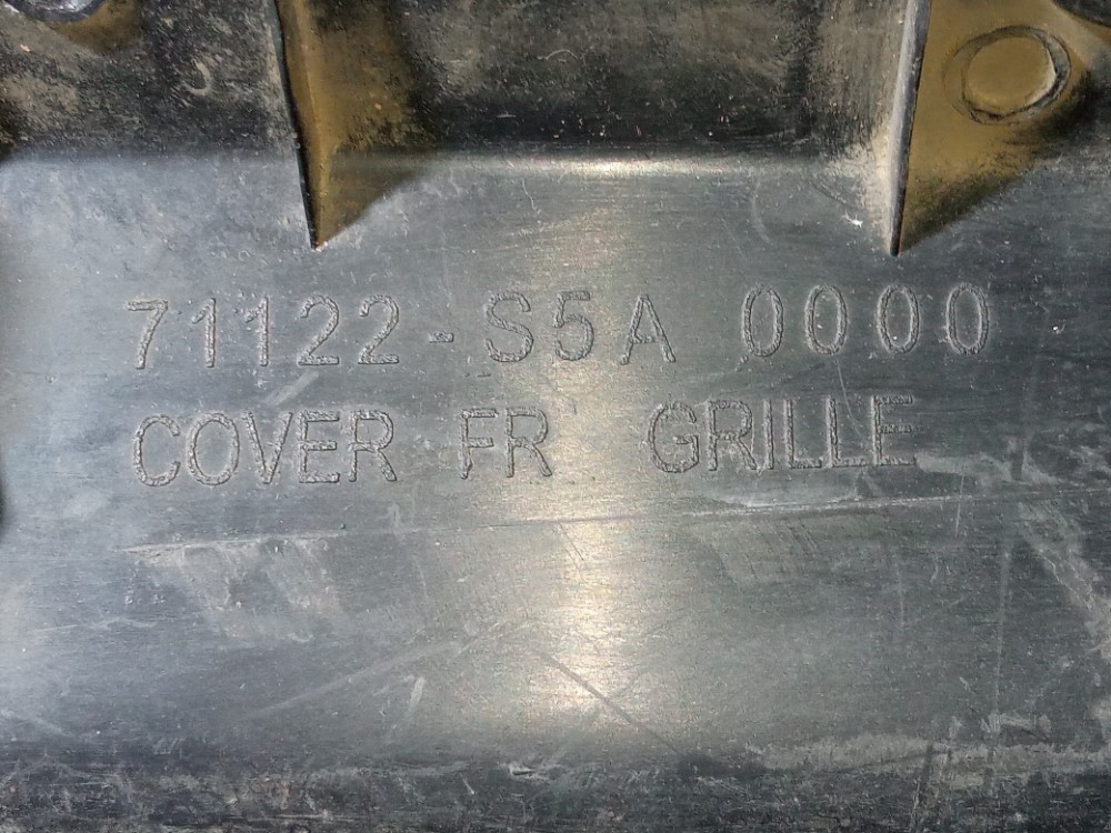 Grade Dianteira Superior Honda Civic 2001 2002 2003 Original Preto Brilhante 8