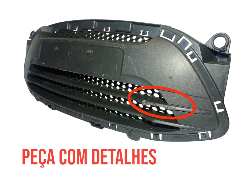 Grade Dianteira Inferior Parachoque Ford Ka 2012 2013 2014  Preto Fosco 2