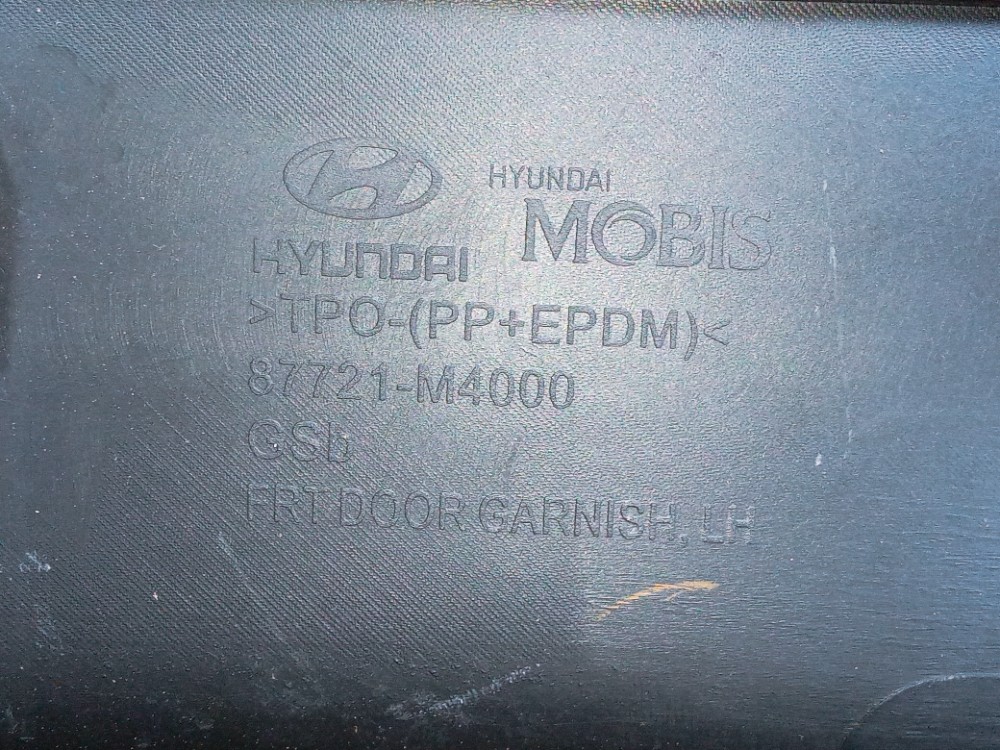 Friso De Porta Dianteira Esquerda Hyundai Creta 2017 2020  Preto 6