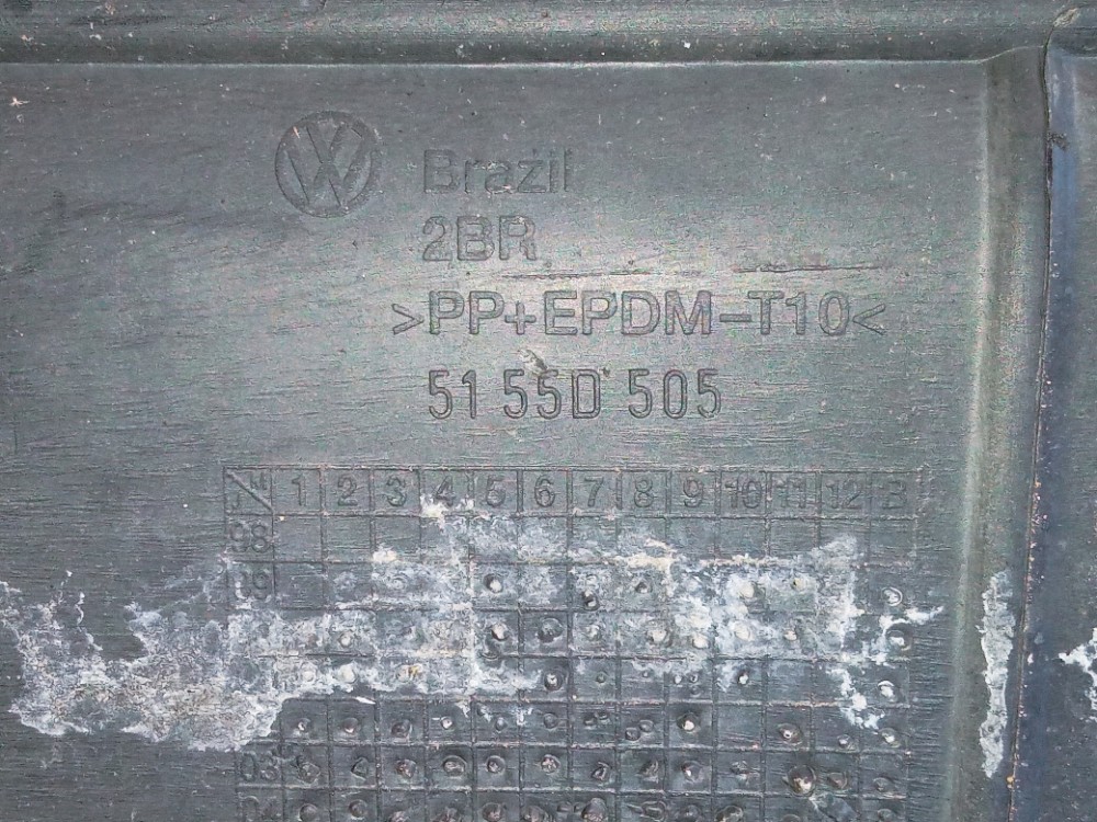Grade Parachoque Traseiro Vw Gol G3 2000 2004 Original  Preto Fosco 7