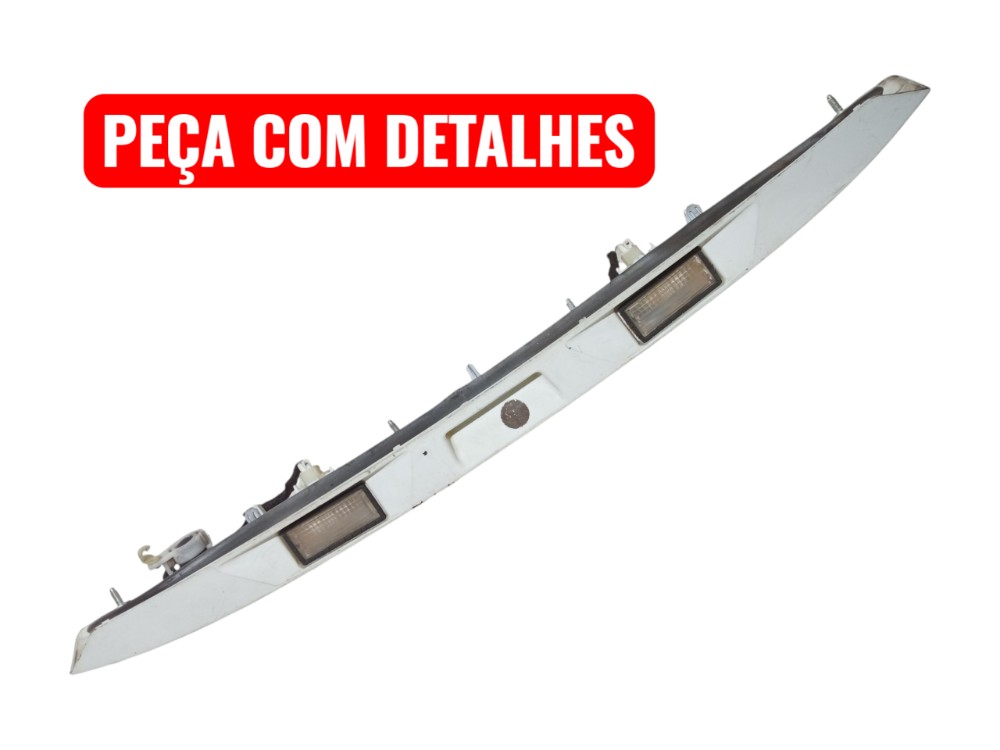 Moldura Acabamento Friso Tampa Traseira Fiat Palio 2004 2012 Branco 2