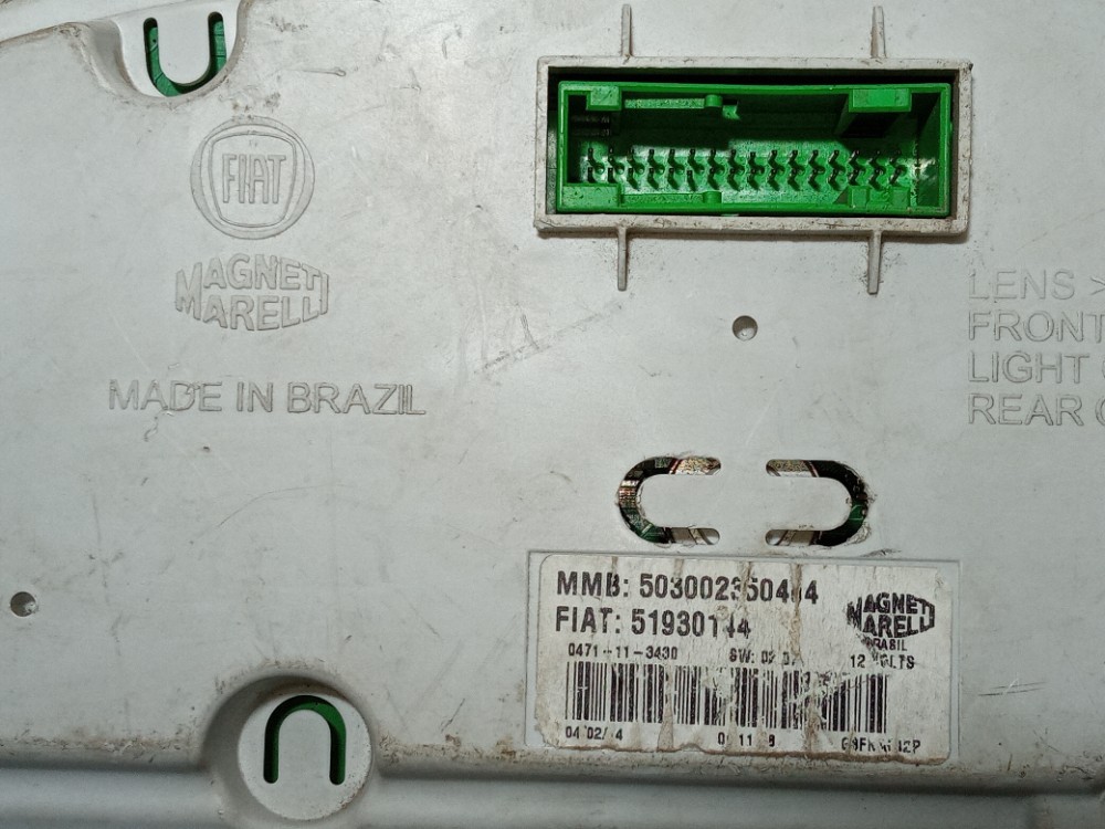 Moldura Painel Instrumentos Fiat Uno Vivace 2011 2015 Preto 8