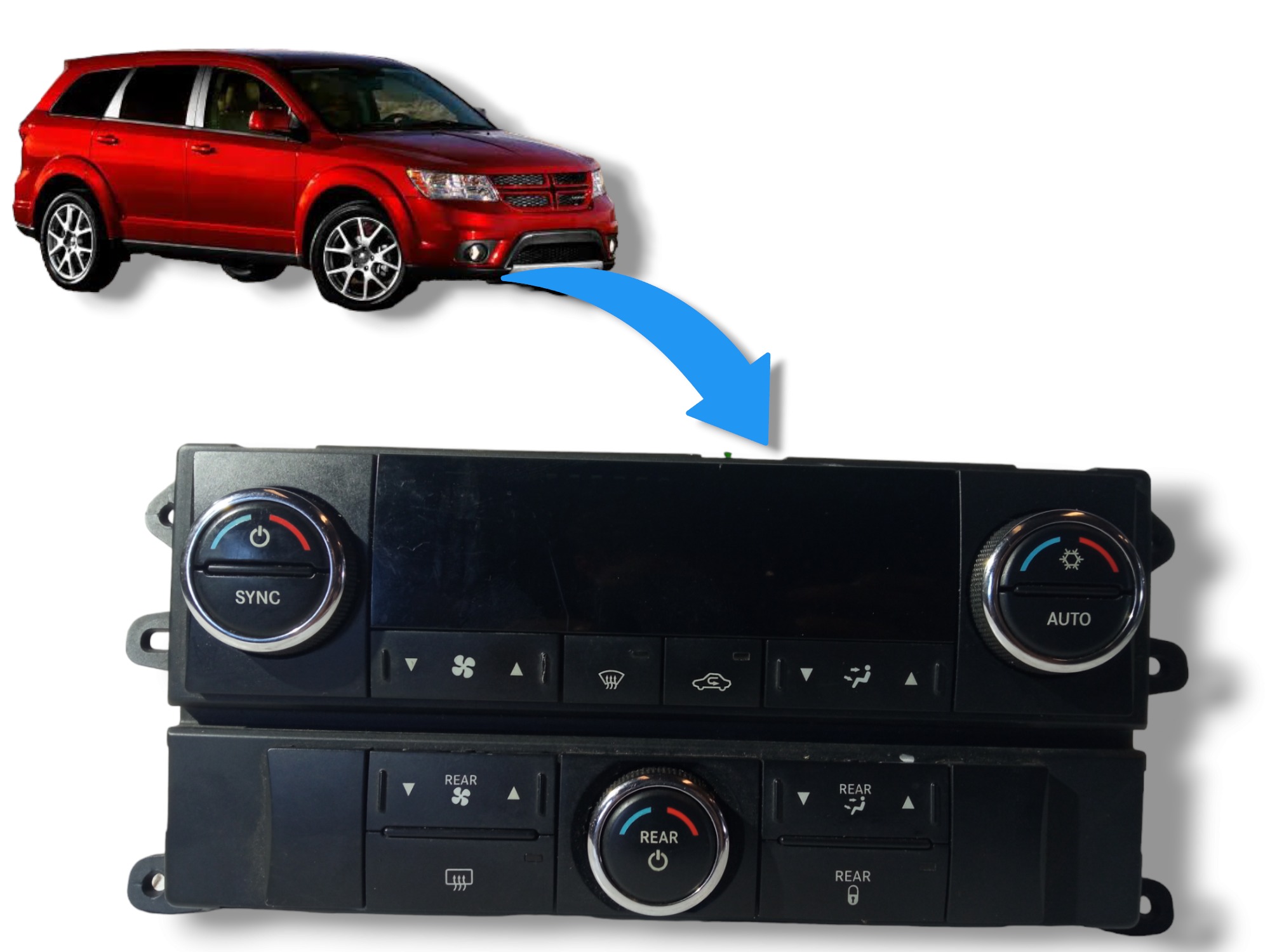 Controle Comando Ar Condicionado Dodge Journey 2007 A 2010 1