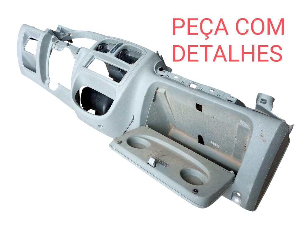 Tabelier Capa Painel Central Renault Clio 2002 2008 Original Cinza 2