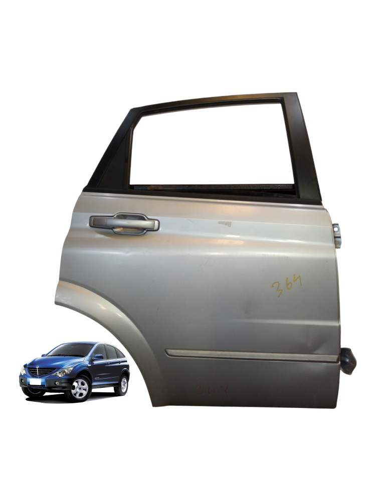 Porta Traseira Direita Ssangyong Actyon A200 2010 Original  Traseira Direito Prata 1