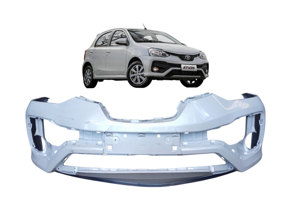 Parachoque Dianteiro Toyota Etios 2017 2020 Original  Branco 1