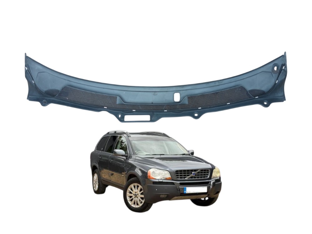 Acabamento Grade Churrasqueira Volvo Xc90 2004 2005 T6 3.0 Preto Fosco 1