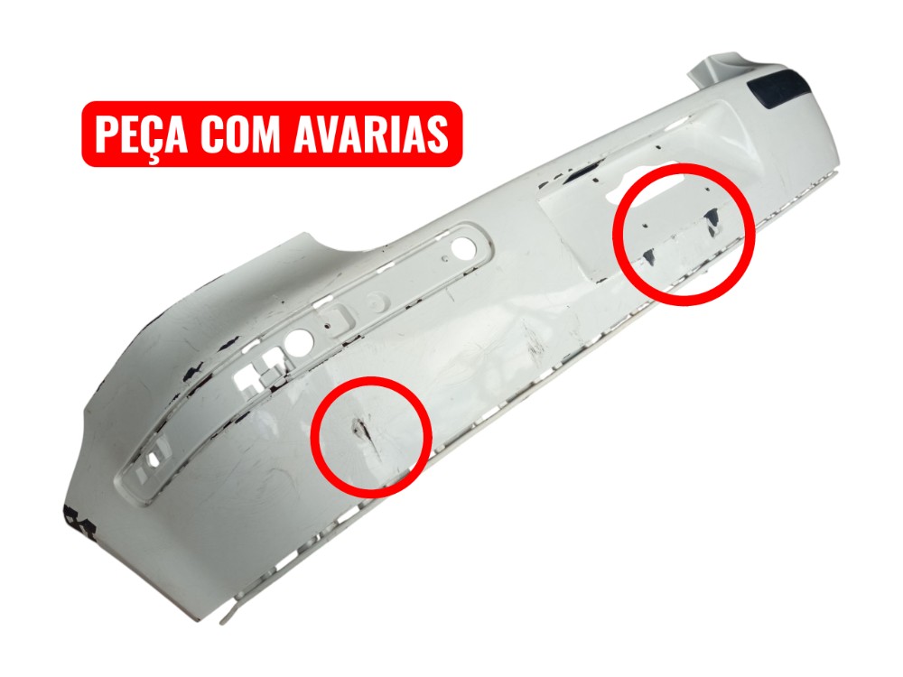 Grade Parachoque Traseiro Vw Golf Sapao 2000 2006 Original  Branco Brilhante 2