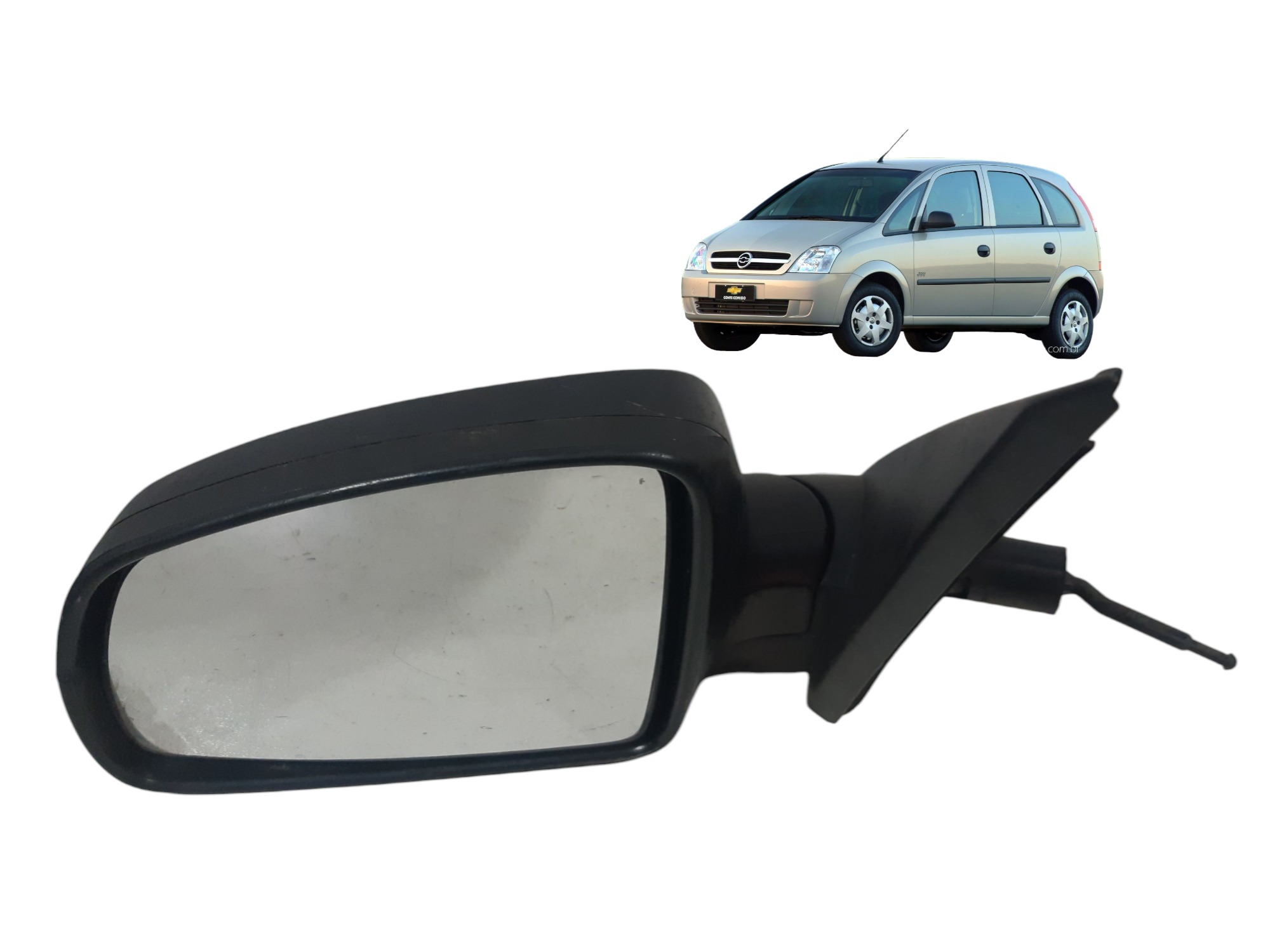 Retrovisor Externo Lado Esquerdo Gm Meriva 2003 A 2006 Usado 1