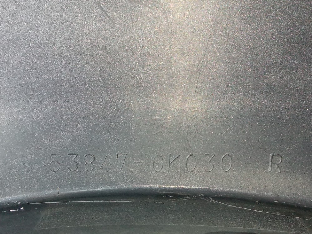 Moldura Paralama Dianteiro Direito Toyota Hilux 2006 2011  Prata 6