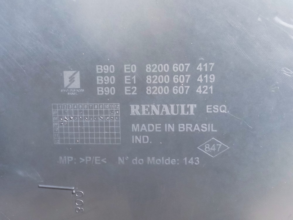 Forro De Porta Traseira Esquerda Renault Sandero 2008 2014  Cinza 6