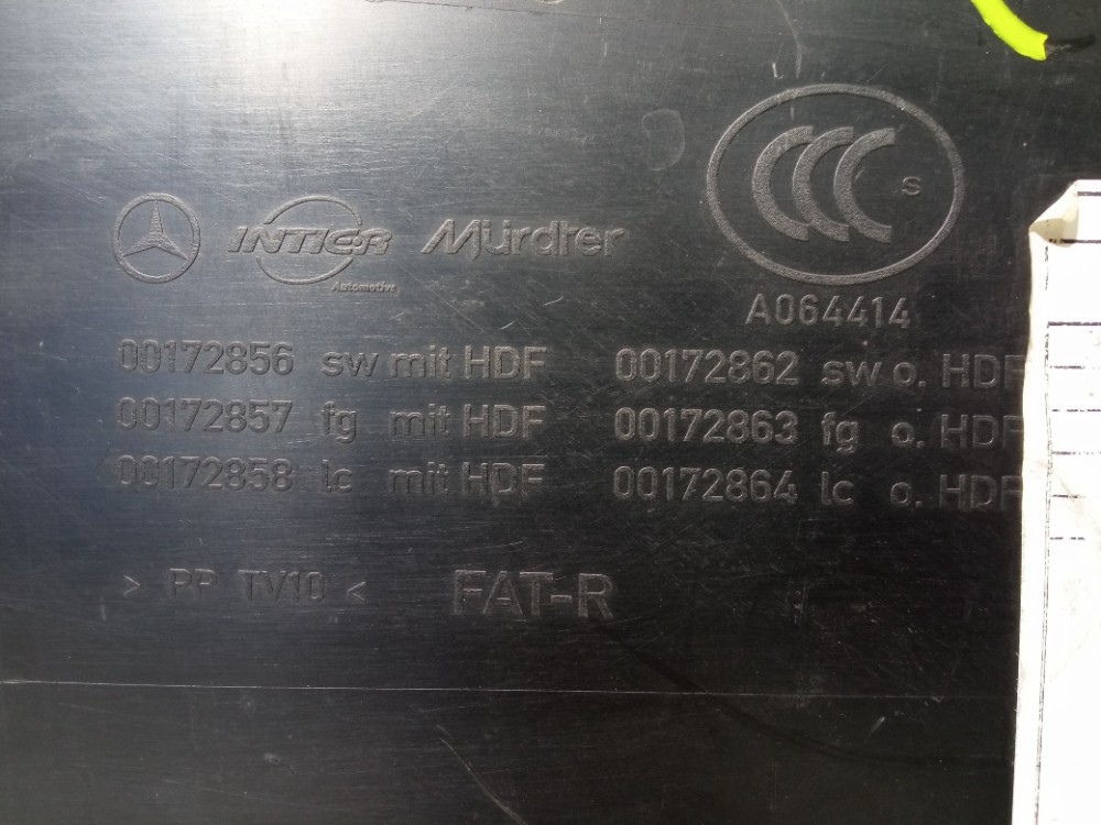 Forro Porta Dianteira Direita Mercedes C180 C200 2009 2012  Preto 3