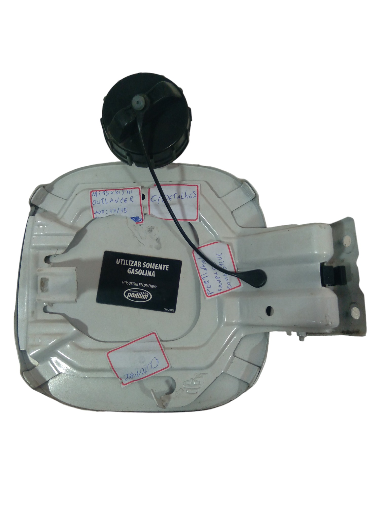 Portinhola Tampa Tanque De Combustivel Outlander 2015 A 2018 Branco 2017 4