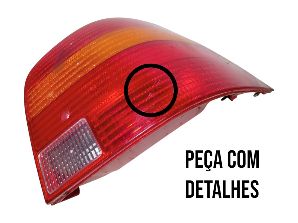 Lanterna Traseira Direita Volkswagen Golf Sapao 2000 2005  Direito/passageiro Vermelho 2