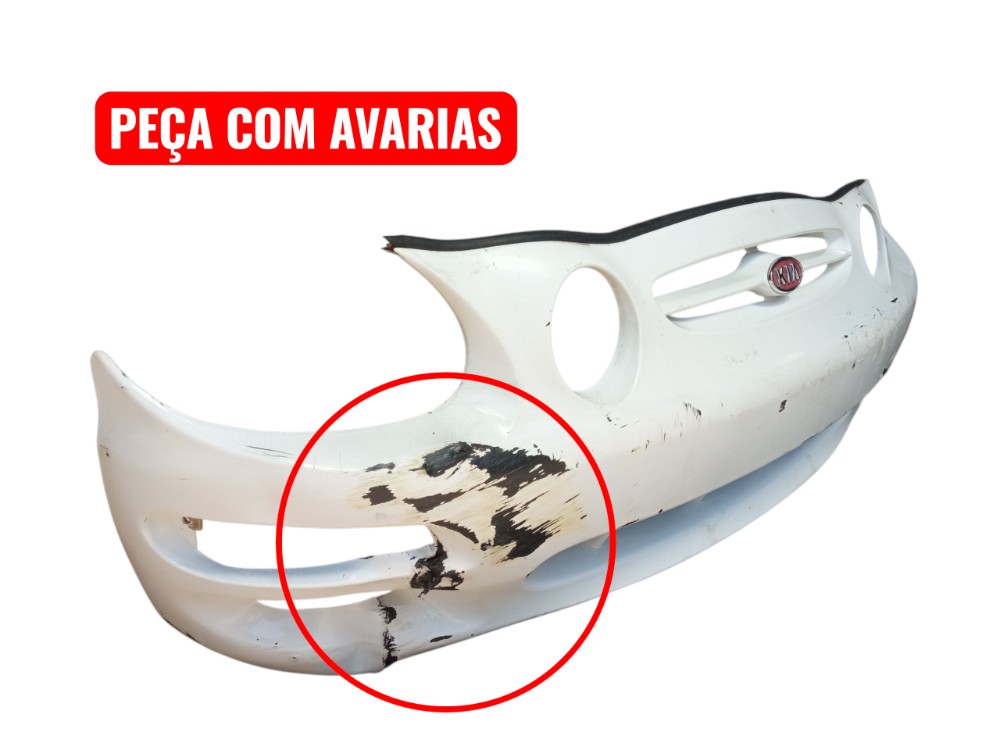 Parachoque Dianteiro Kia Shuma 1998 1999 2000 1.5 Original Branco 2