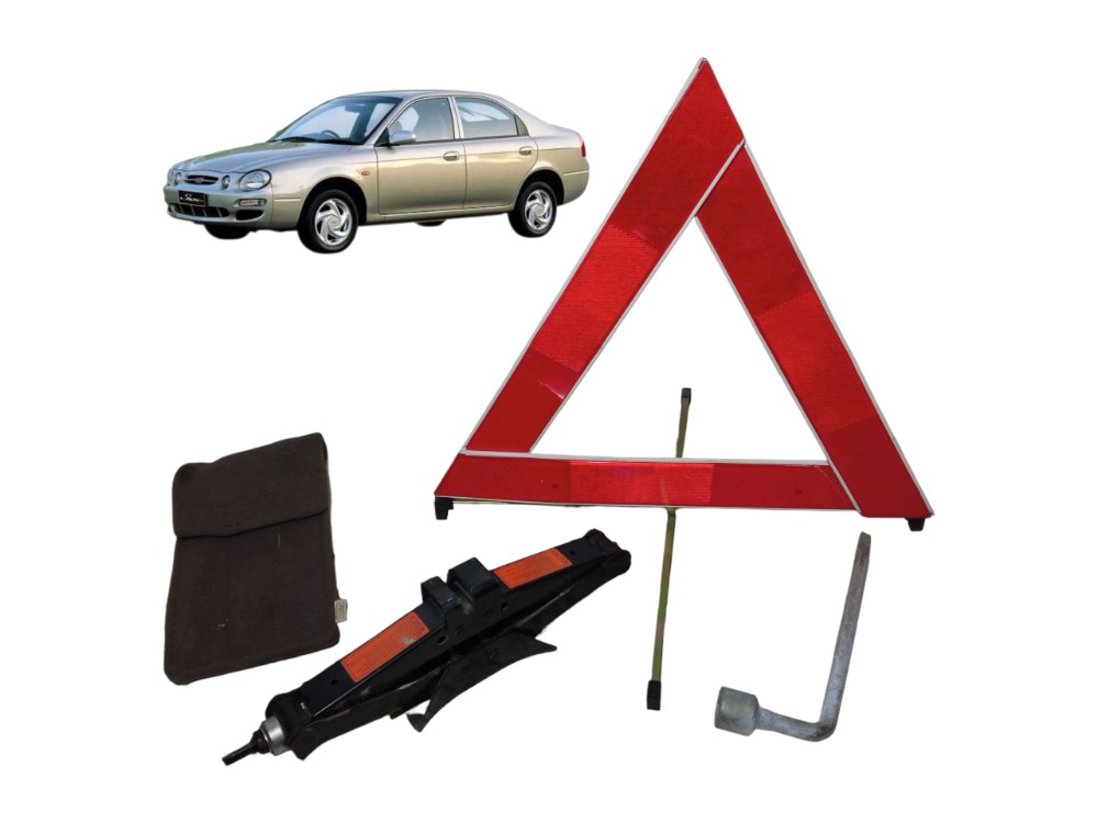 Kit Macaco Chave Roda Triangulo Kia Shuma 98 99 2000 1.5 16v 1
