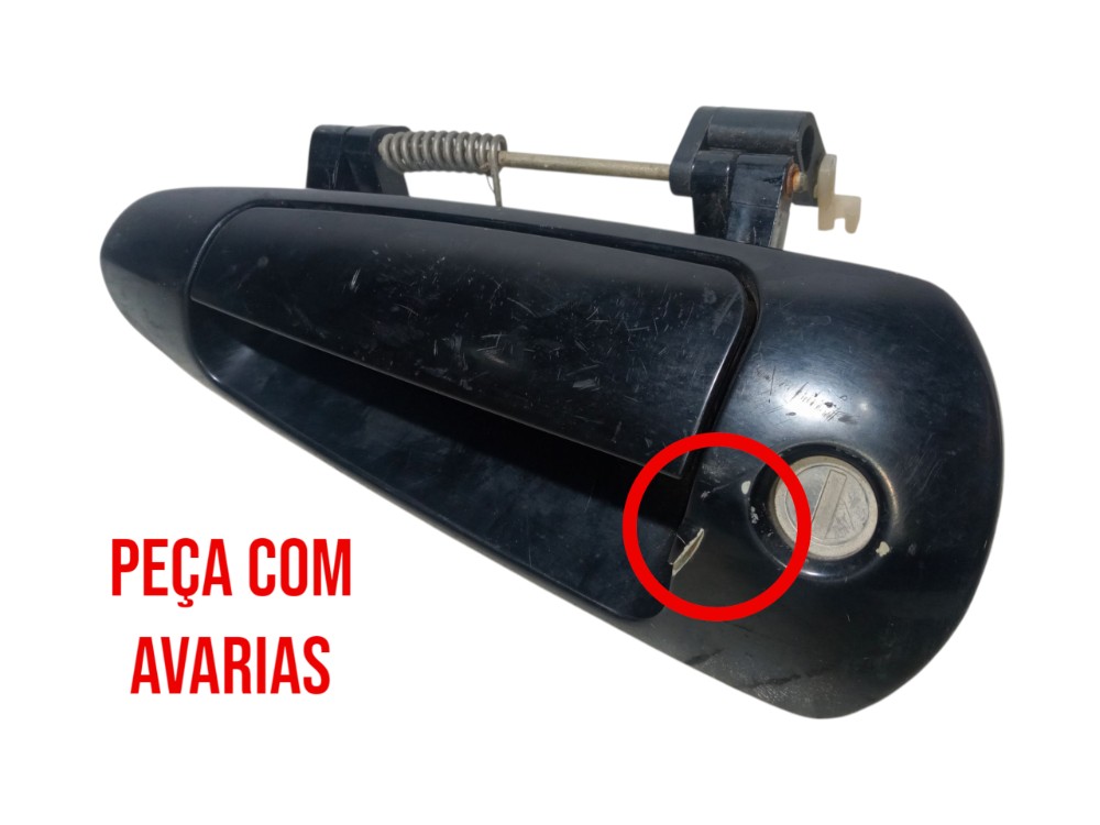 Macaneta Externa Dianteira Esquerda Chery Cielo 2010 2012  Preto Dianteira 2