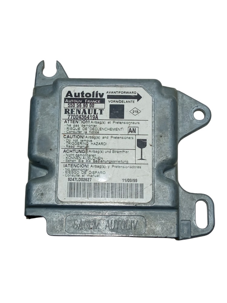 Modulo Central Airbag Colisao Renault Scenic 2002 2008 Usado 2