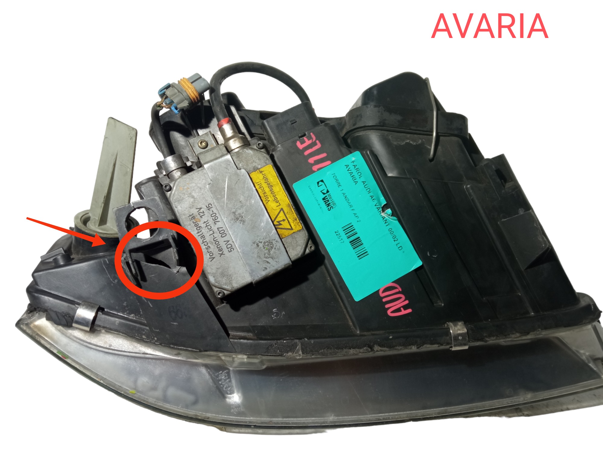 Farol Dianteiro  Esquerdo Audi A6 Variant 2000 2002 Usado 4