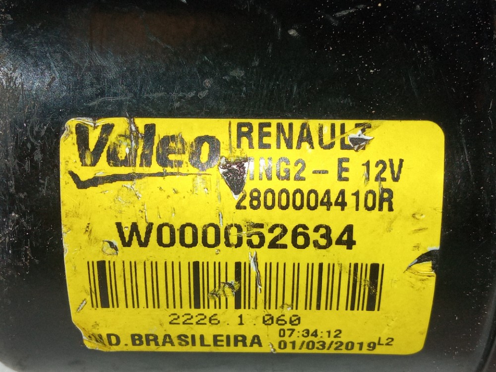 Motor Limpador Parabrisa Dianteiro Sandero Logan 2016 2020 6