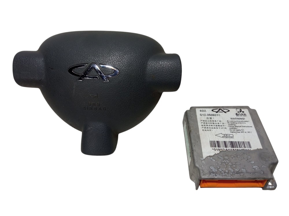 Kit Airbag Chery Face 2010 2015 1.3 Original Usado 4