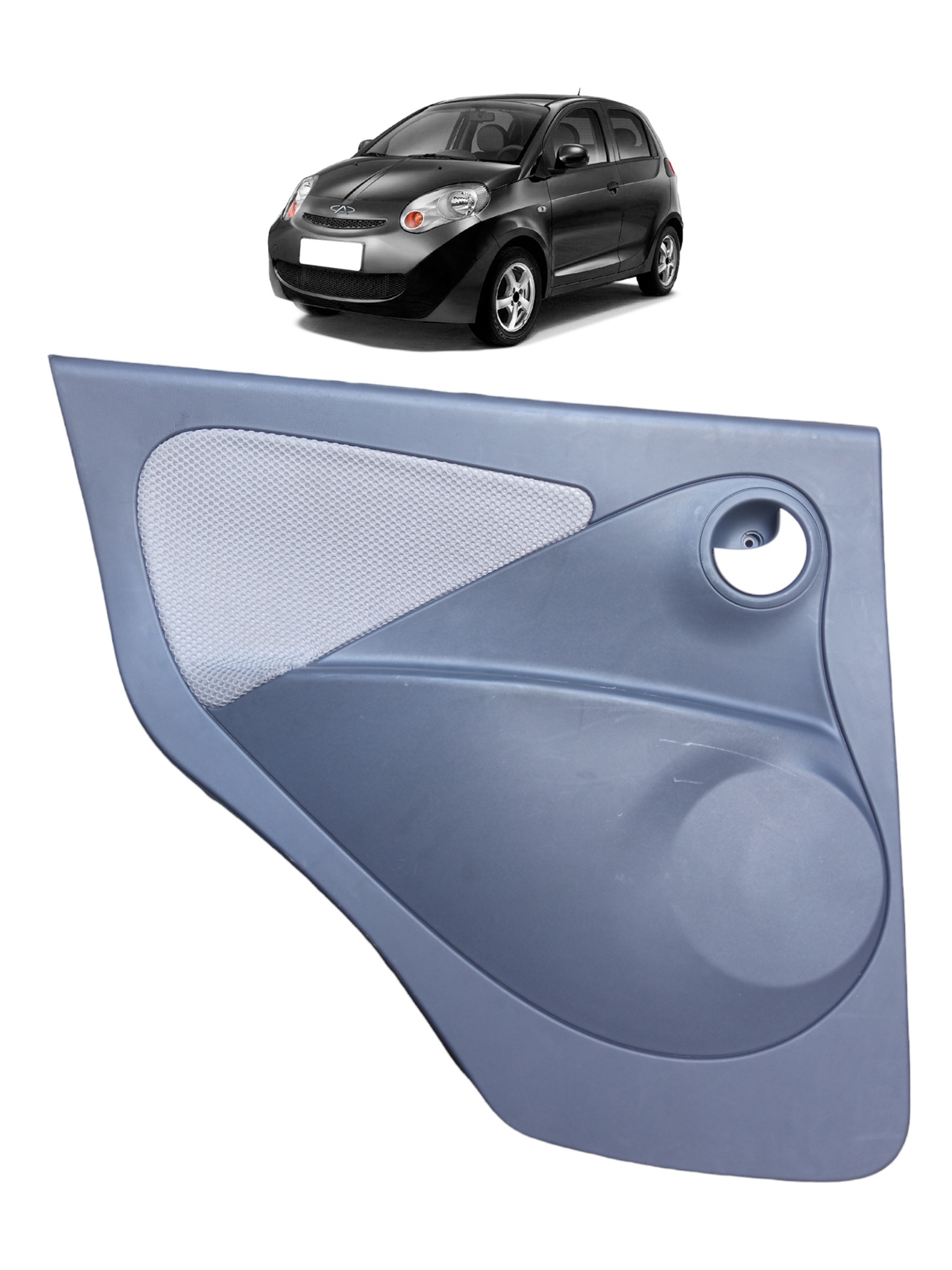 Forro Porta Traseira Esquerda Chery S18 2010 2011 2012 Usado Cinza 1