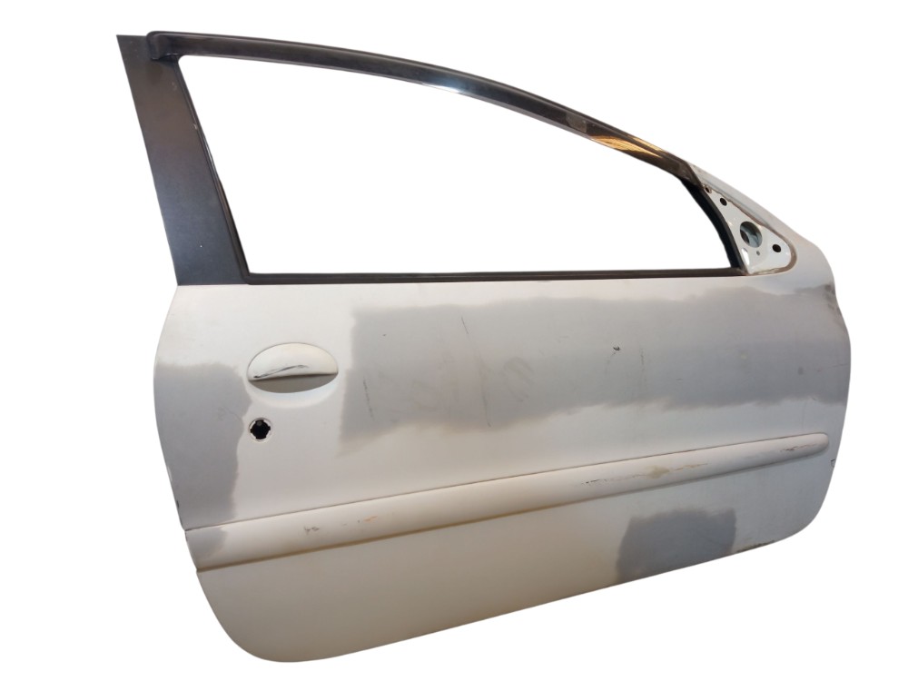 Porta Lado Direito Peugeot 206 207 2006 2012 2 Portas Dianteira Direito Branco 3