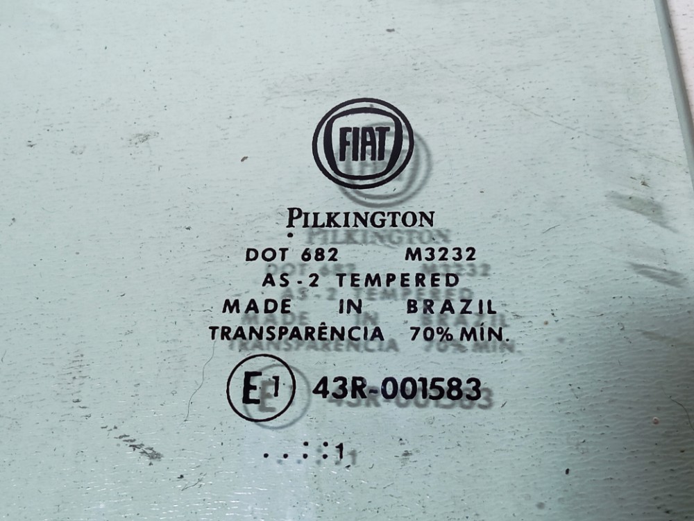Vidro Fixo Porta Traseira Direita Fiat Uno Vivace 2012 2018 6