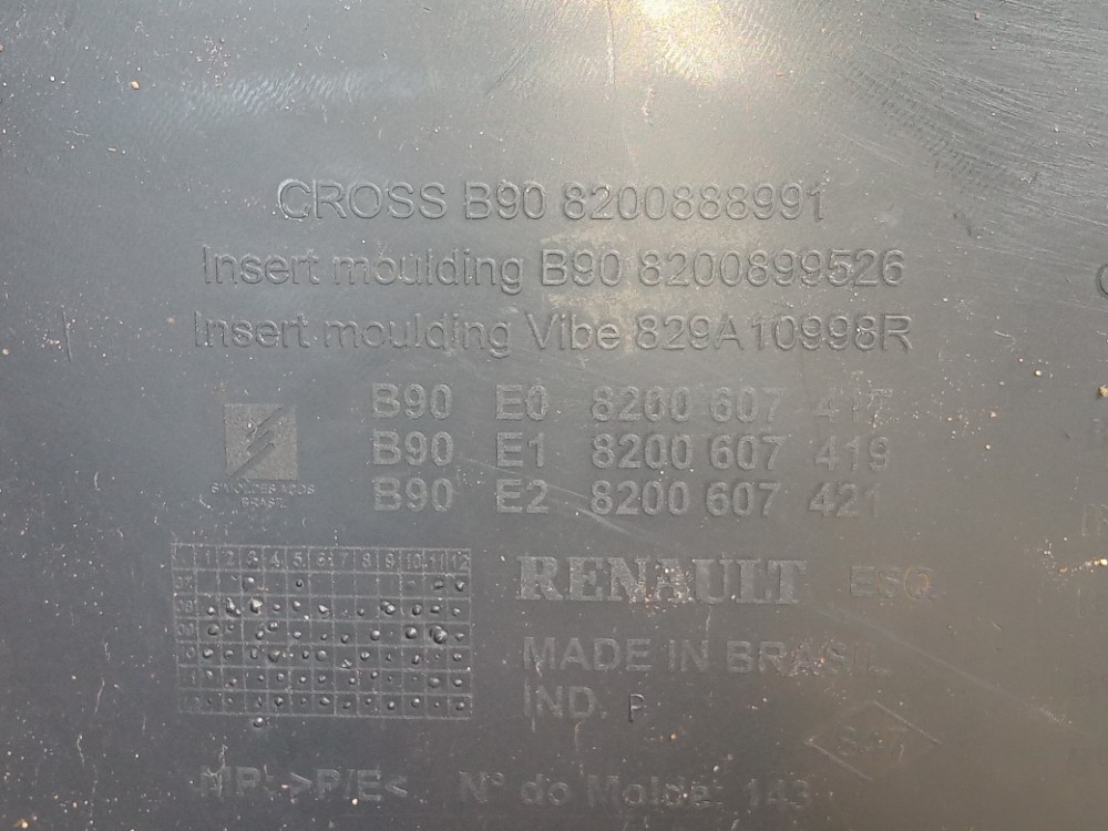 Forro De Porta Traseira Esquerda Renault Sandero 2008 2012  Cinza 6