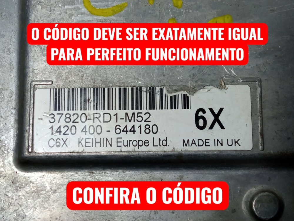 Modulo Central Injecao Honda City 2009 2014 1.5 2
