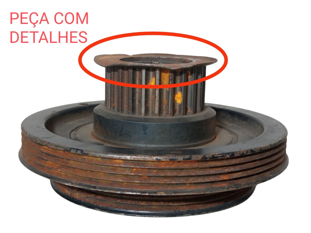Polia Virabrequim Chery S18 Face 2010 2015 1 3 16v Original 2