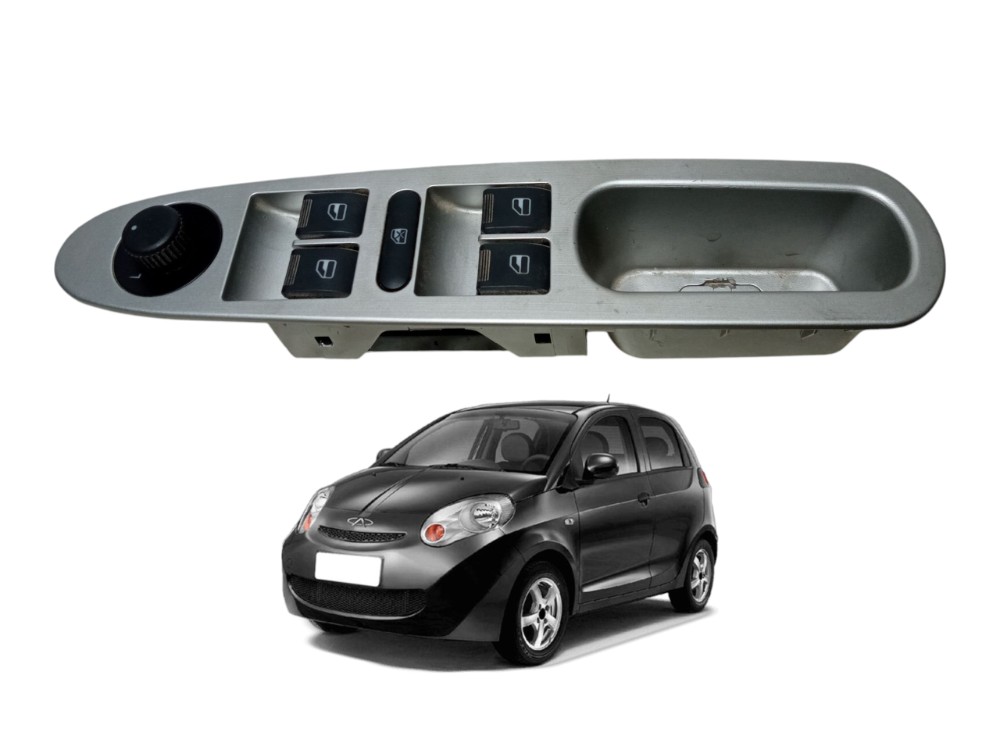 Moldura Botao Vidro Eletrico Dianteiro Esquerdo Chery S18 1