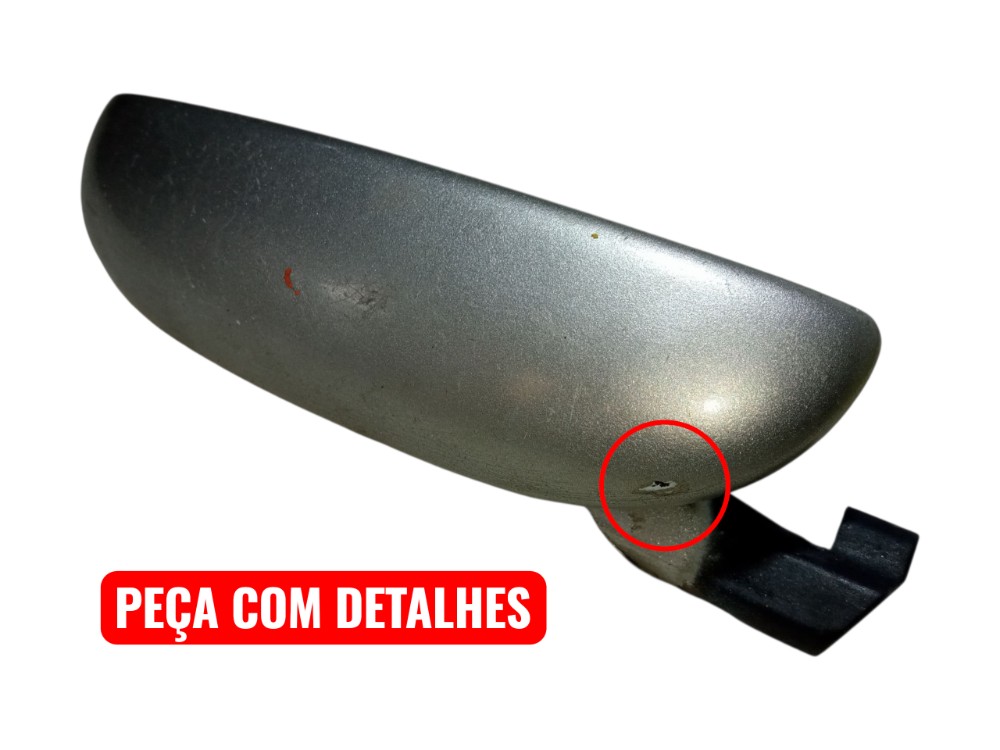 Macaneta Externa Porta Traseira Direita Fiat Palio 2002 2005 Prata Traseira 2