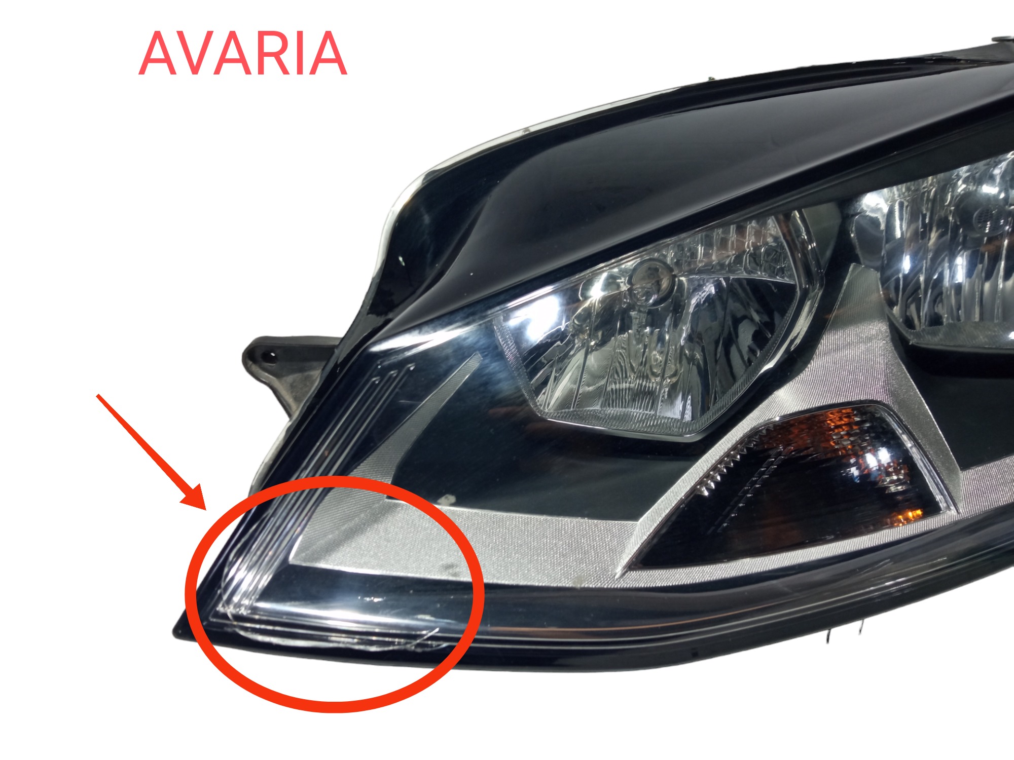 Farol Dianteiro Esquerdo Vw Golf Tsi Mk7 2014 2017 Usado 3