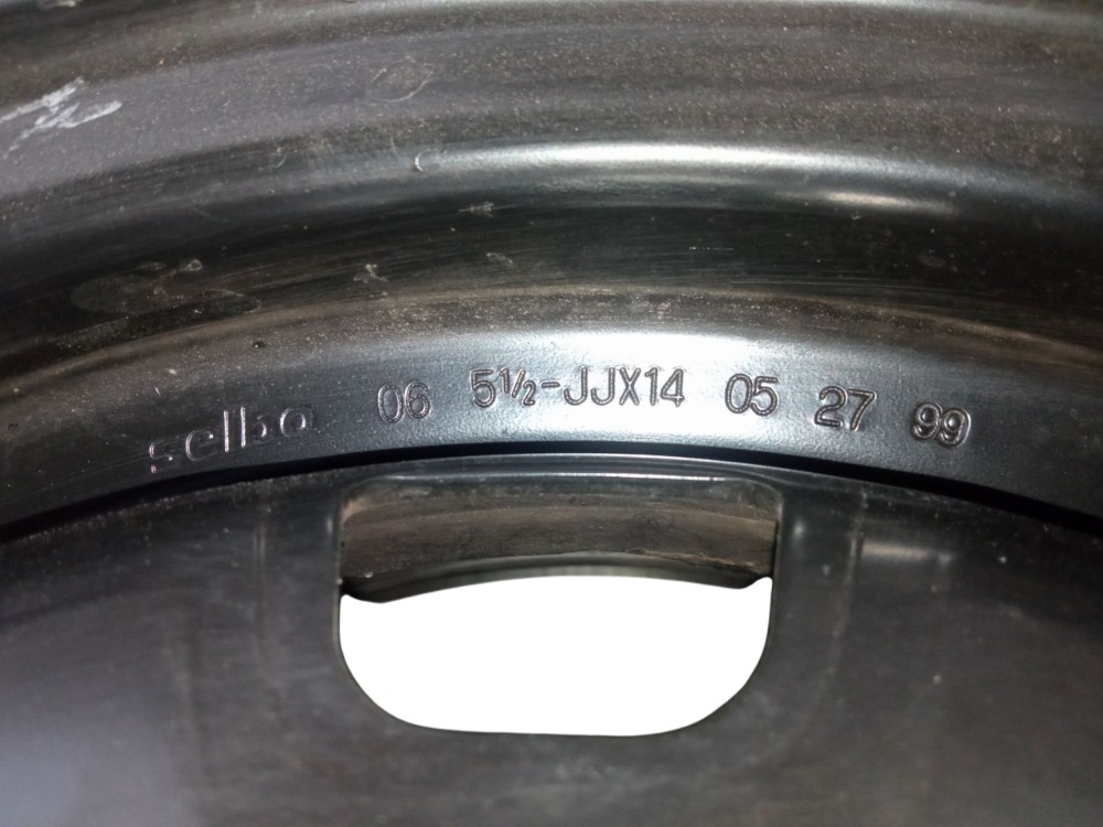 Roda De Ferro Aro 14 Kia Shuma 98 99 2000 1.5 Preto 6