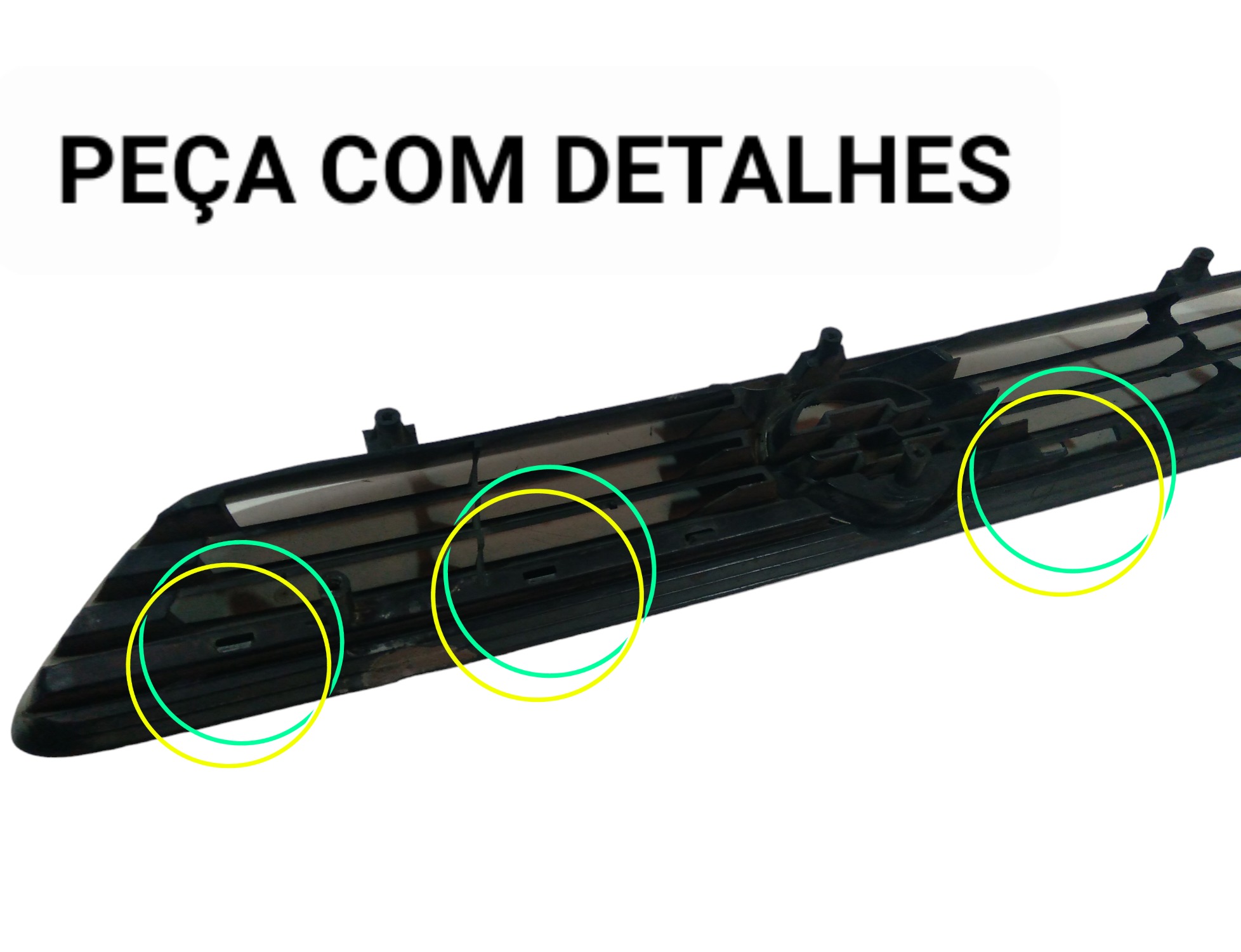 Grade Dianteira Superior Radiador Gm Astra 99 A 2002 Usado  Preto Fosco 3