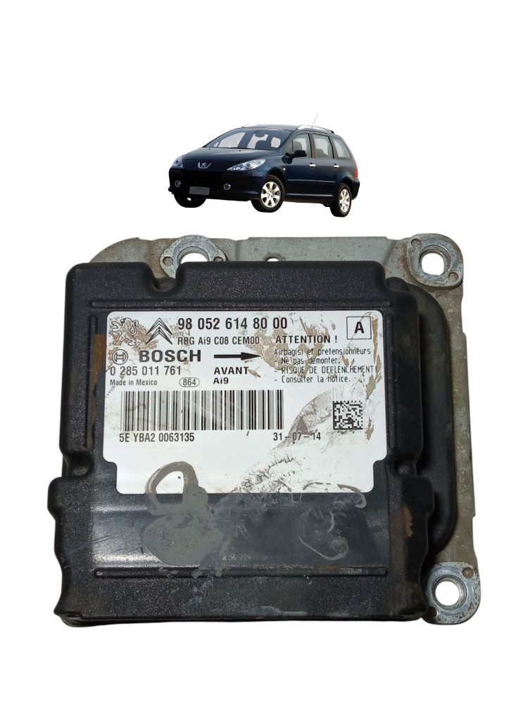 Modulo Central Airbag Peugeot 307 Sw 2007 2008 2.0 Usado 1