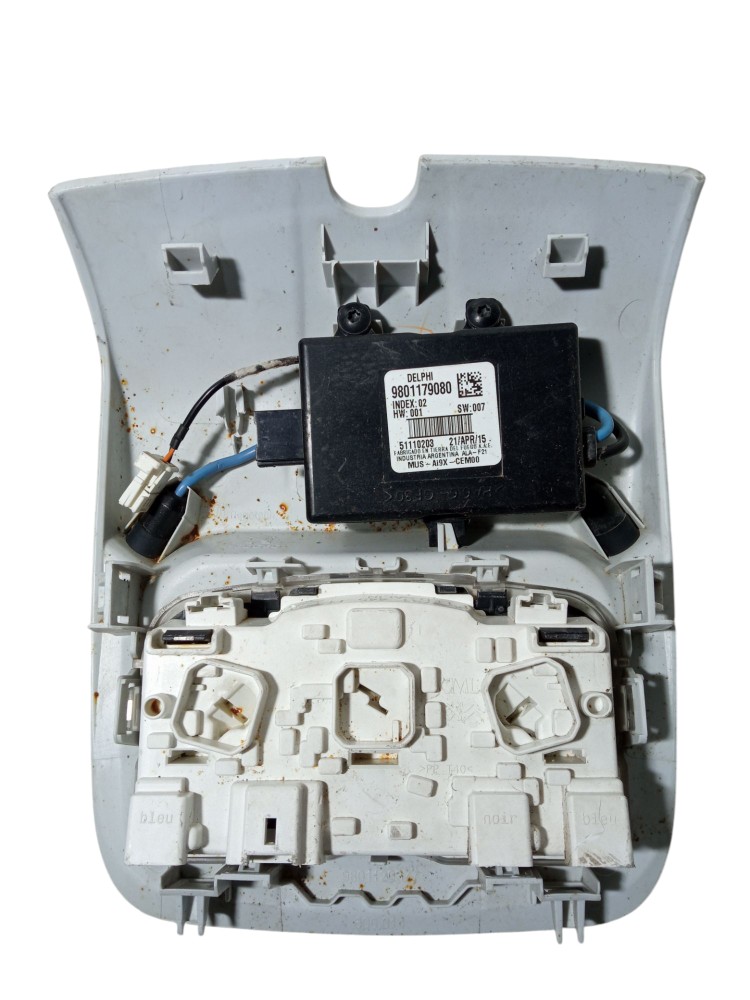 Moldura Botao Luz Teto Cortesia Peugeot 208 2013 2019 1.6 4