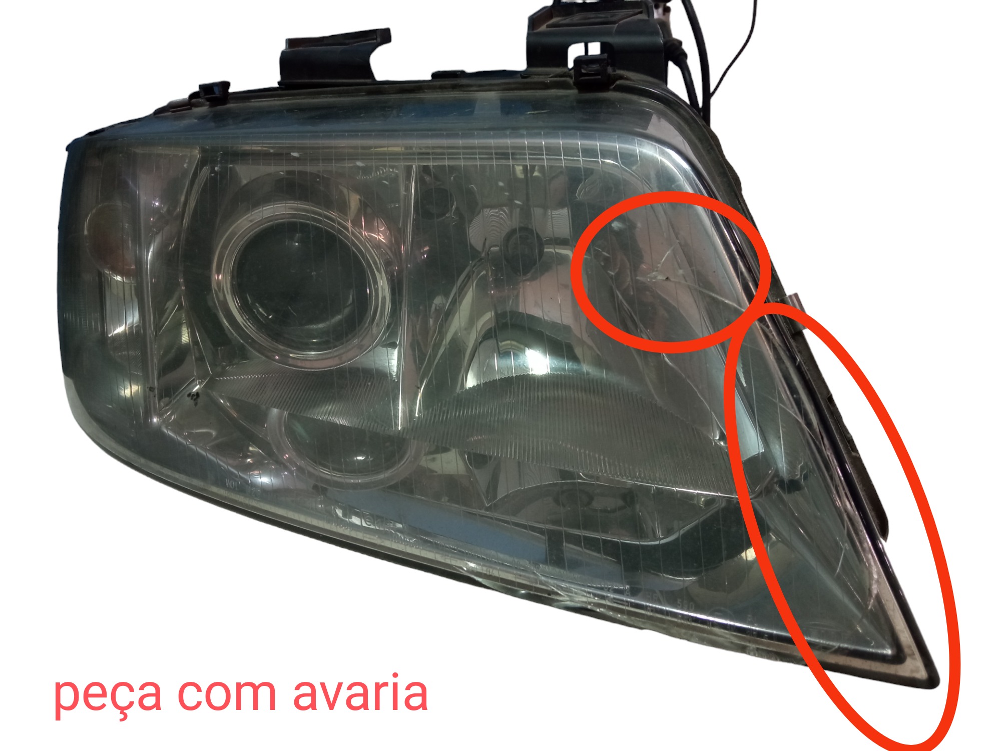 Farol Lado Direito Audi A6 Variant 2000 2002 Usado Original Direito 2