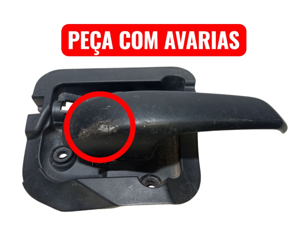 Maçaneta Interna Direita Smart Fortwo 2008 2009 Original  Preto Dianteira 2
