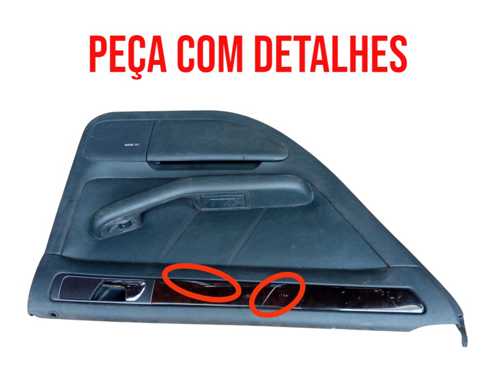 Forro De Porta Traseira Esquerda Audi A6 2001 2006 Original  Preto 2